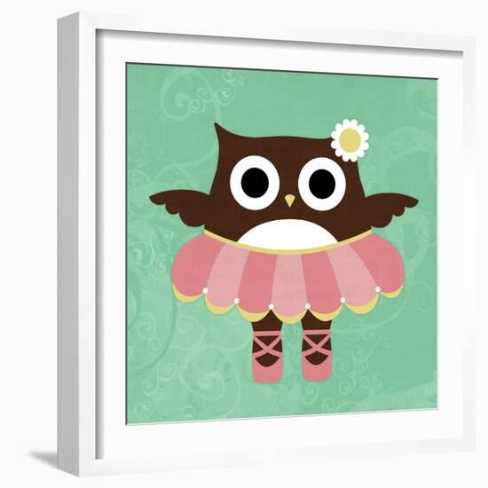 Ballerina Owl-Nancy Lee-Framed Art Print