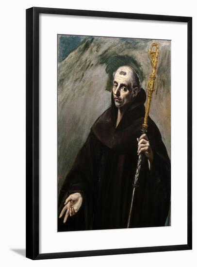 Saint Benedict, 1577-1579-El Greco-Framed Giclee Print