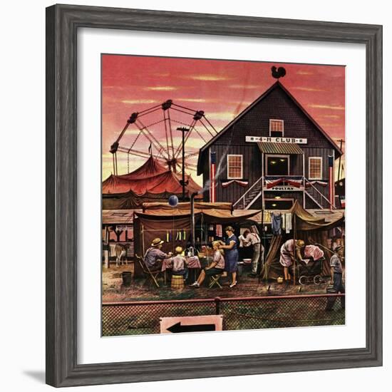 "Four-H Fair," August 28, 1948-Stevan Dohanos-Framed Giclee Print