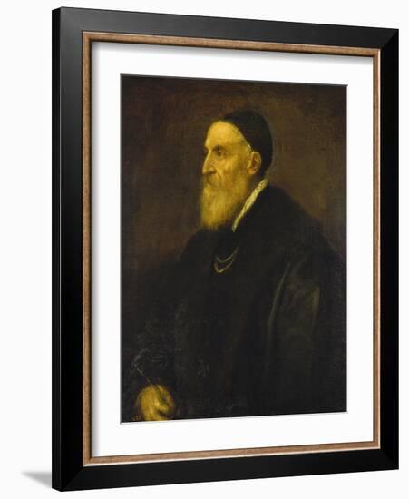 Self Portrait, 1568-1571-Titian (Tiziano Vecelli)-Framed Giclee Print