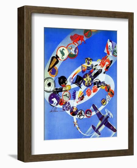 "Squadron Insignia," August 23, 1941-Ski Weld-Framed Giclee Print