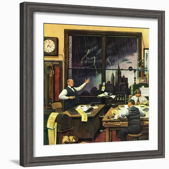 "Weatherman Was Right," April 27, 1946-Stevan Dohanos-Framed Giclee Print