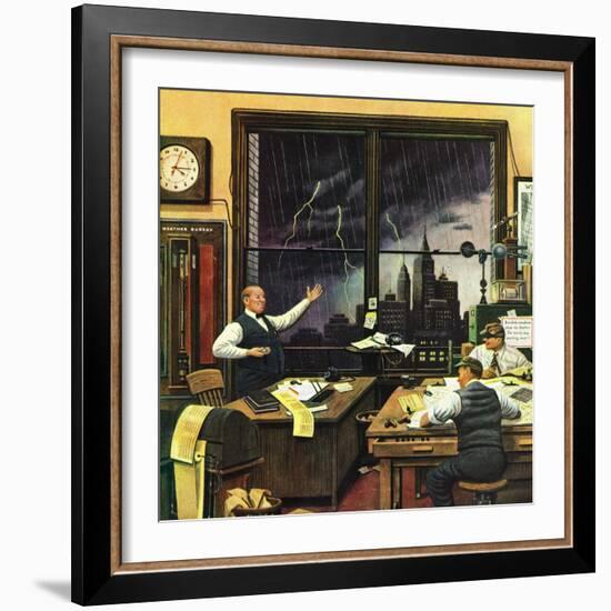 "Weatherman Was Right," April 27, 1946-Stevan Dohanos-Framed Giclee Print