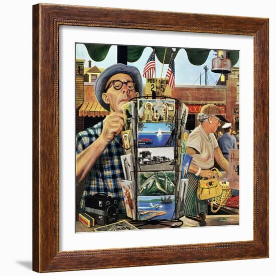 "Postcards", August 25, 1951-Stevan Dohanos-Framed Giclee Print