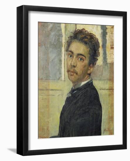 Self-Portrait, Madrid 1878-Ferdinand Hodler-Framed Giclee Print