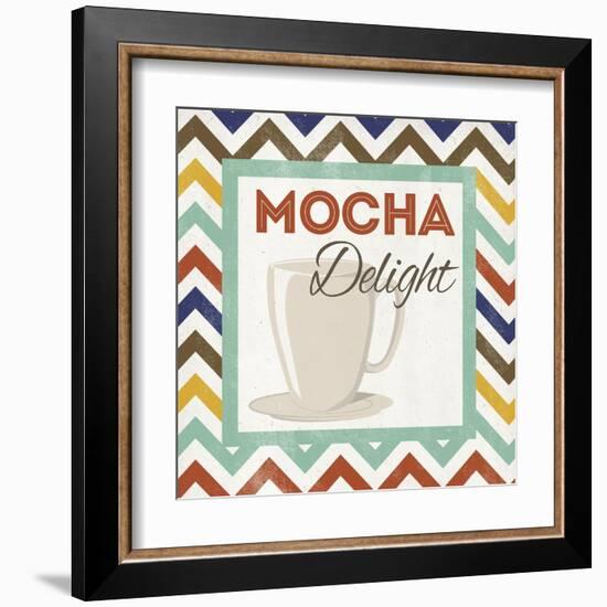 Chevron Coffee IV-null-Framed Art Print