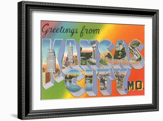 Greetings from Kansas City-null-Framed Art Print