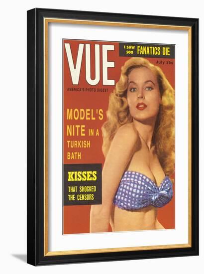 Men's Pulp Magazine Cover-null-Framed Art Print