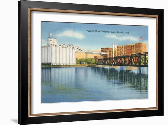 Quaker Oats Factory, Cedar Rapids, Iowa-null-Framed Premium Giclee Print