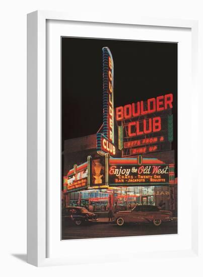 Boulder Club, Nevada-null-Framed Art Print