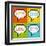 8-Bit Pixel 3-Letter Acronyms in Speech Bubbles-wongstock-Framed Art Print