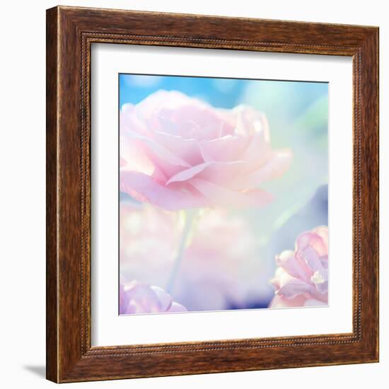 Flower Background-Timofeeva Maria-Framed Art Print