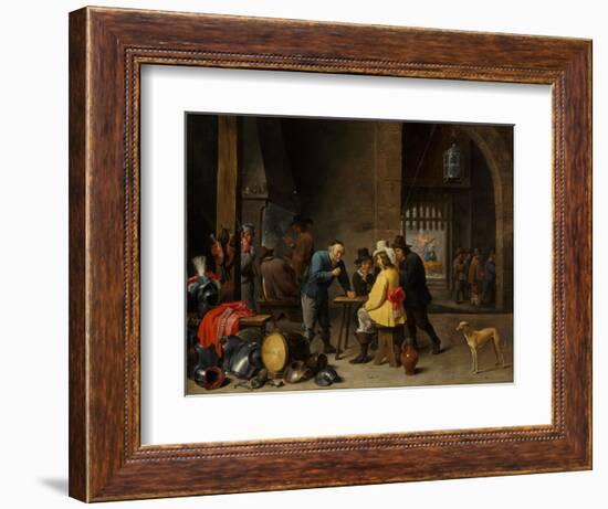 Guardroom with the Deliverance of Saint Peter, c.1645-47-David the Younger Teniers-Framed Premium Giclee Print