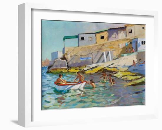 The Rowing Boat, Valetta, Malta, 2015-Andrew Macara-Framed Giclee Print