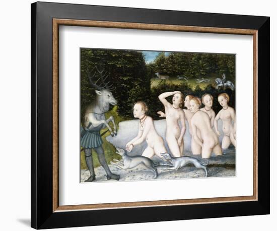 Diana and Actaeon-Lucas Cranach the Elder-Framed Giclee Print