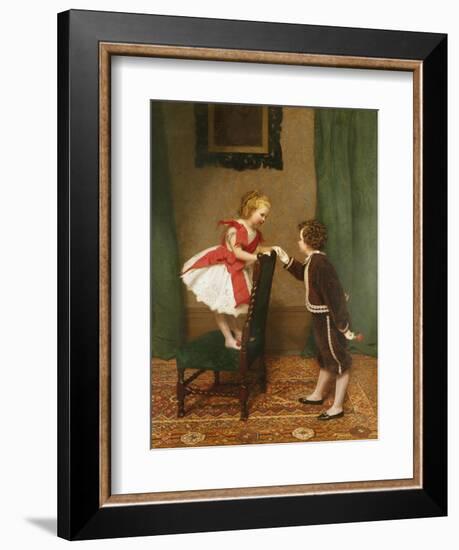 Miss Lily's First Flirtation-James Hayllar-Framed Giclee Print
