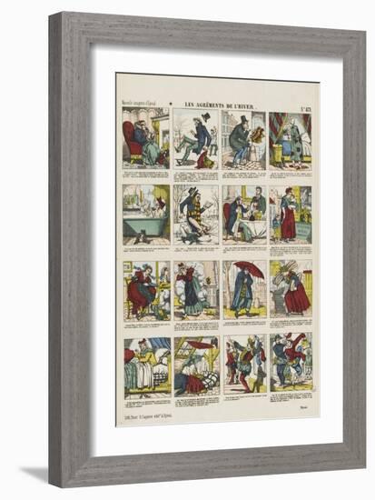 Les agréments de l'hiver-null-Framed Giclee Print