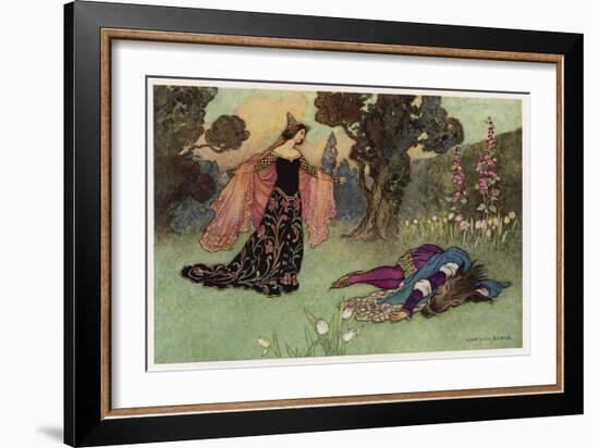 A Midsummer Night's Dream, Titania and Bottom-Warwick Goble-Framed Art Print