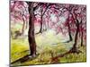 Magenta Blossoms-Mary Smith-Mounted Giclee Print
