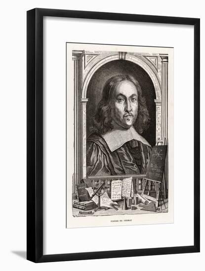 Pierre De Fermat French Mathematician-Louis Figuier-Framed Art Print