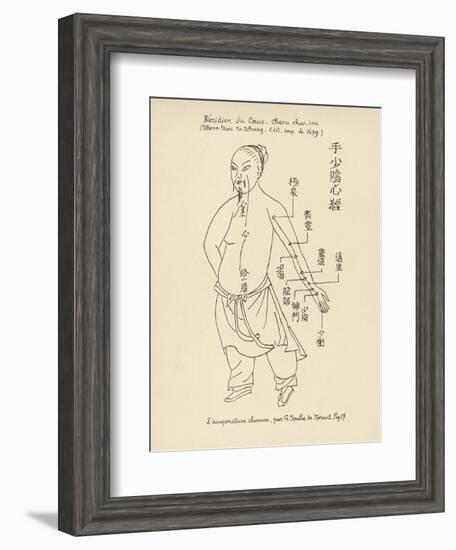 Acupuncture the Meridian of the Heart-Tchenn Tsiou Ta-tcheng-Framed Art Print