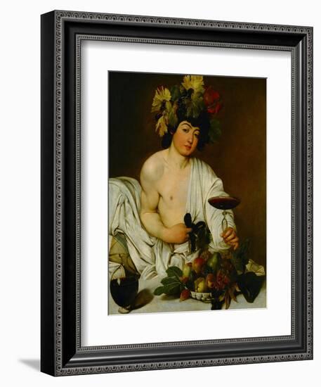 Bacchus, 1589-Caravaggio-Framed Giclee Print