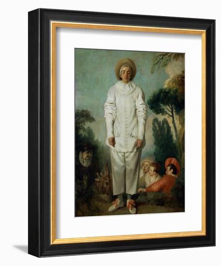 Gilles, Circa 1718/19-Jean Antoine Watteau-Framed Giclee Print