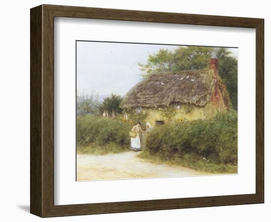 Rose Cottage-Helen Allingham-Framed Giclee Print