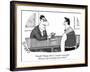 "Really? 'Happy Hour' is meant ironically? And you say everybody knows this?" - New Yorker Cartoon-J.C. Duffy-Framed Premium Giclee Print