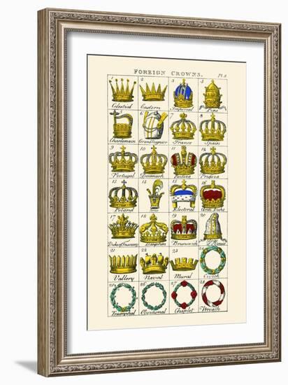 Foreign Crowns-Hugh Clark-Framed Art Print