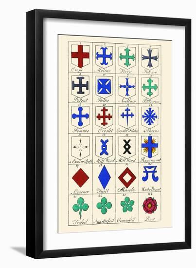 Heraldic Crosses-Hugh Clark-Framed Art Print