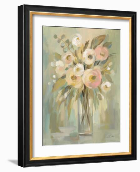 Painterly Strokes Floral-Silvia Vassileva-Framed Art Print