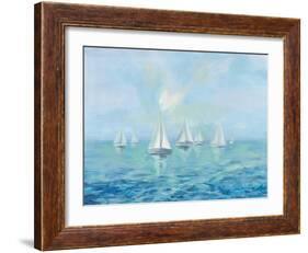 Boats in the Haze-Silvia Vassileva-Framed Art Print