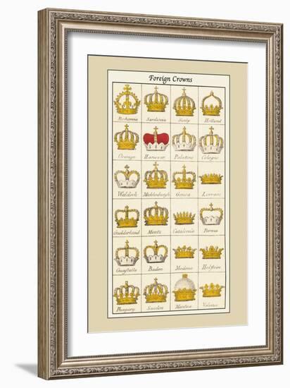 Foreign Crowns: Bohemia, Sardinia-Hugh Clark-Framed Art Print