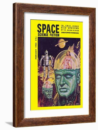 Space Science Fiction, February 1853-null-Framed Art Print