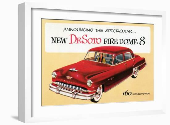 New DeSoto Firedome 8-null-Framed Art Print