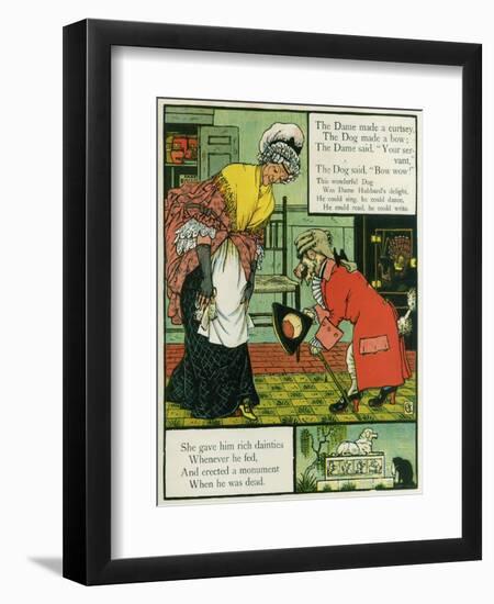 Old Mother Hubbard-Walter Crane-Framed Art Print