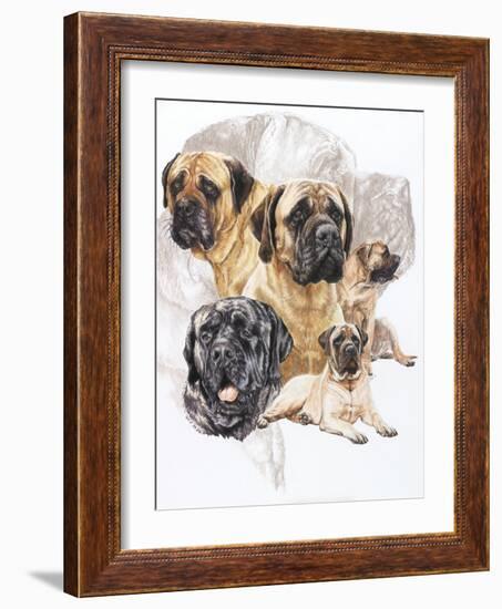 Bull Mastiff with Ghost-Barbara Keith-Framed Giclee Print