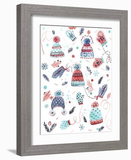 Winter Hats-Irina Trzaskos Studio-Framed Giclee Print