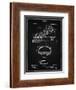 PP169- Vintage Black Hockey Skate Patent Poster-Cole Borders-Framed Giclee Print