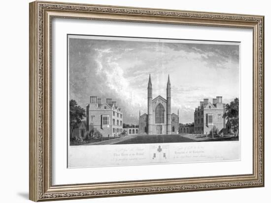 St Katherine's Hospital, Regent's Park, London, 1827-G Reeve-Framed Giclee Print