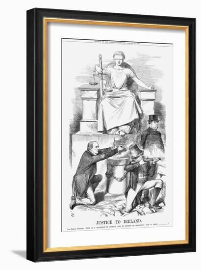 Justice to Ireland, 1869-John Tenniel-Framed Giclee Print