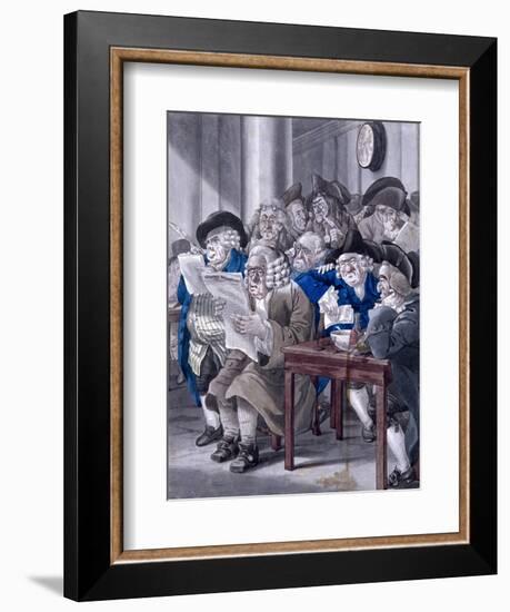 Stock-Jobbers Extraordinary, Stock Exchange, London, C1795-Robert Dighton-Framed Giclee Print