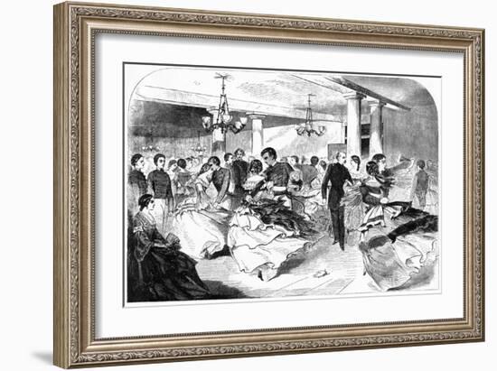 Military Academy, the Hop, Cozzens Hotel, 1859-Winslow Homer-Framed Giclee Print