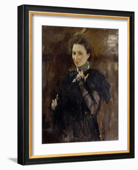 Portrait of Mara Oliv (1870-196), 1895-Valentin Alexandrovich Serov-Framed Giclee Print