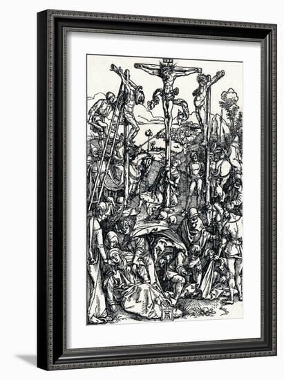 Calvary with the Three Crosses, 1504-Albrecht Dürer-Framed Giclee Print