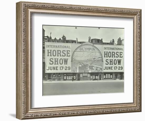 Advertisement for the International Horse Show, 114 Piccadilly, London, 1912-null-Framed Photographic Print