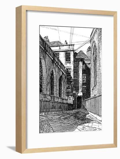 'No. 8, Clifford's Inn, and Hall on Left', 1903-Unknown-Framed Giclee Print