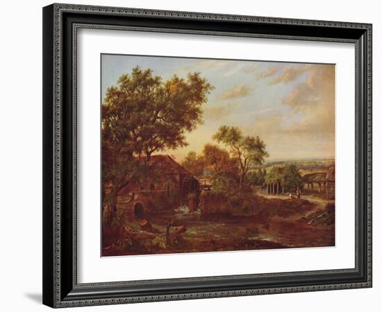 'The Water Mill, Carshalton', 1830, (c1915)-Patrick Nasmyth-Framed Giclee Print