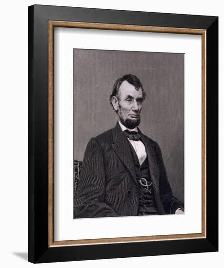 Abraham Lincoln, 16th President of the United States of America-Mathew Brady-Framed Giclee Print